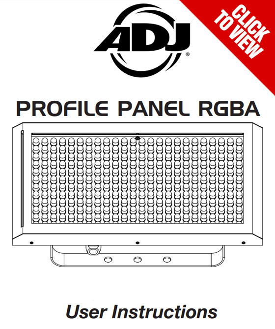 American DJ Profile Panel RGBA product manual